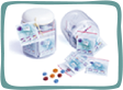 Frasco con 50 bolsitas de 3 unidades cada una.